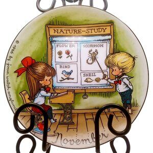 Joan Walsh Anglund Plate 1966 November Nature-Study Collectible Decorative Plate